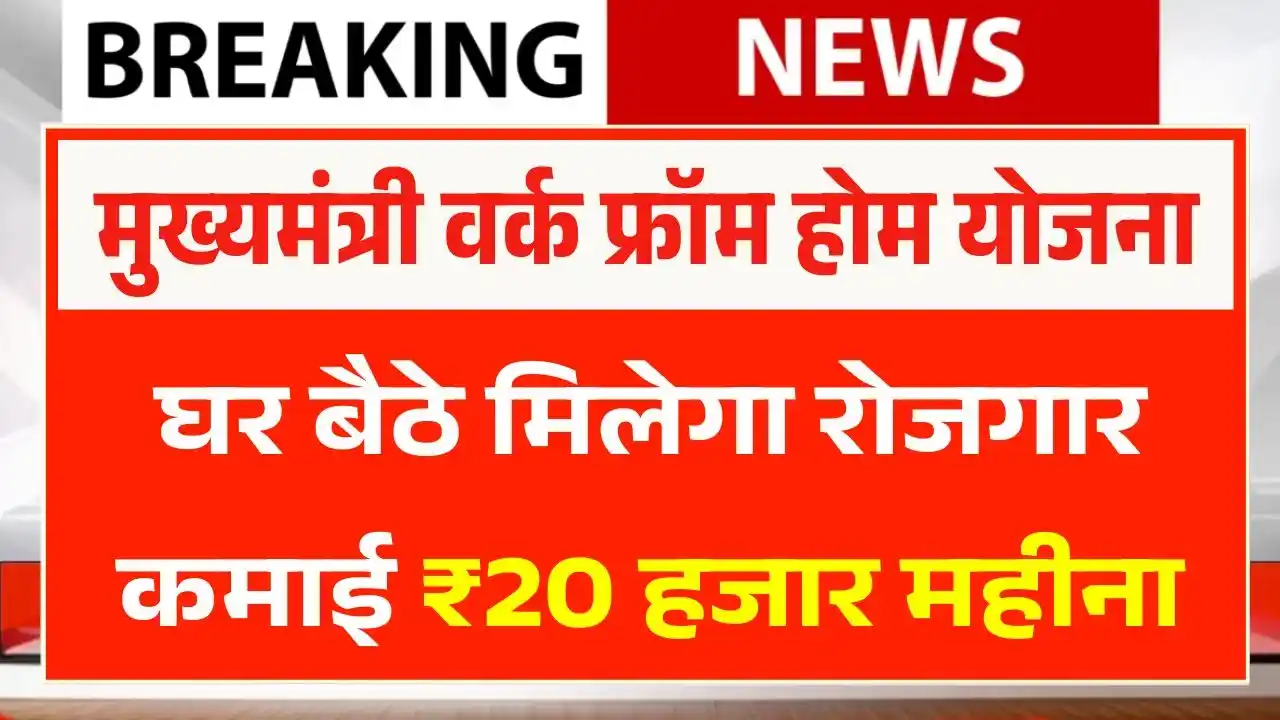 Mukhyamantri Work From Home Job Yojana